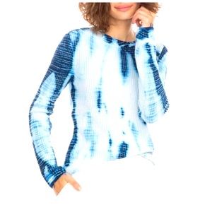 Generation love Margot Sweater size large indigo tie dye NWT